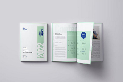 Annual Report 2022 agency annual annual report brochure business catalog clean company corporate design editorial illustration indesign magazine modern print printable report template yearend