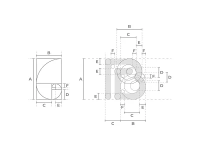 BC Monogram Grid bc bc monogram design golden ratio golden rectangle graphic design grid identity identity designer letter logo logo design logo designer logo grid mark monogram monogram logo symbol typography vector