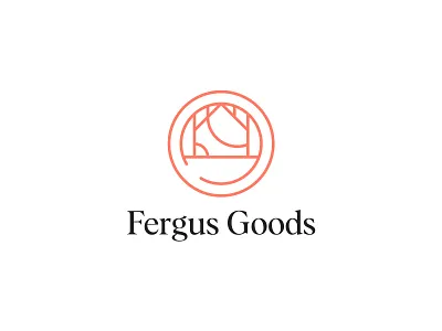 Fergus Goods creative logo home decor home logo krockery minimalist logo plate logo