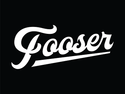 Fooser Script branding design script sports wordmark