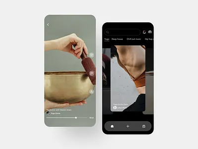 Video player 057 57 app daily ui daily ui 57 design interface meditation mobile interface ui ux video video player yoga