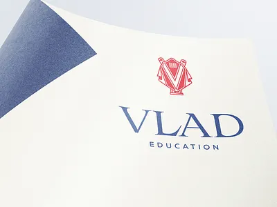 Vlad Education branding design graphic design identity logo