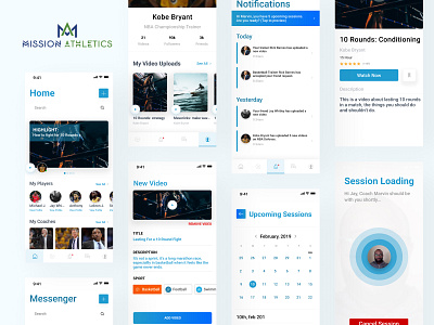 Mission Athletics app app applications athletics coaching design mobile app smart coaching smart coaching tool sport tool ui
