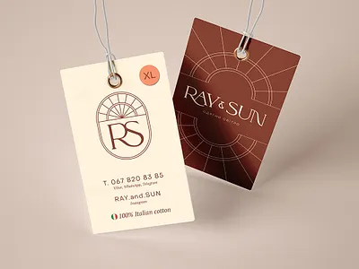 Ray & Sun Labels branding clothers design graphic design identity labels logo