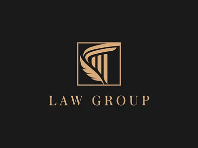 Law group logo design attourney law