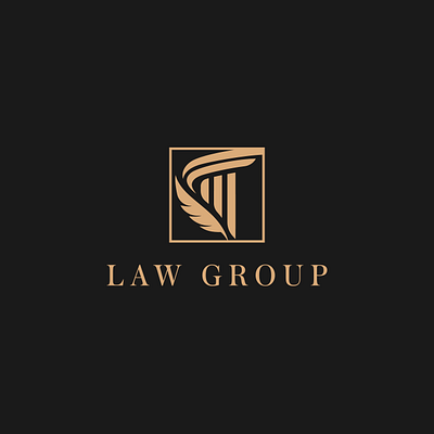 Law group logo design attourney law