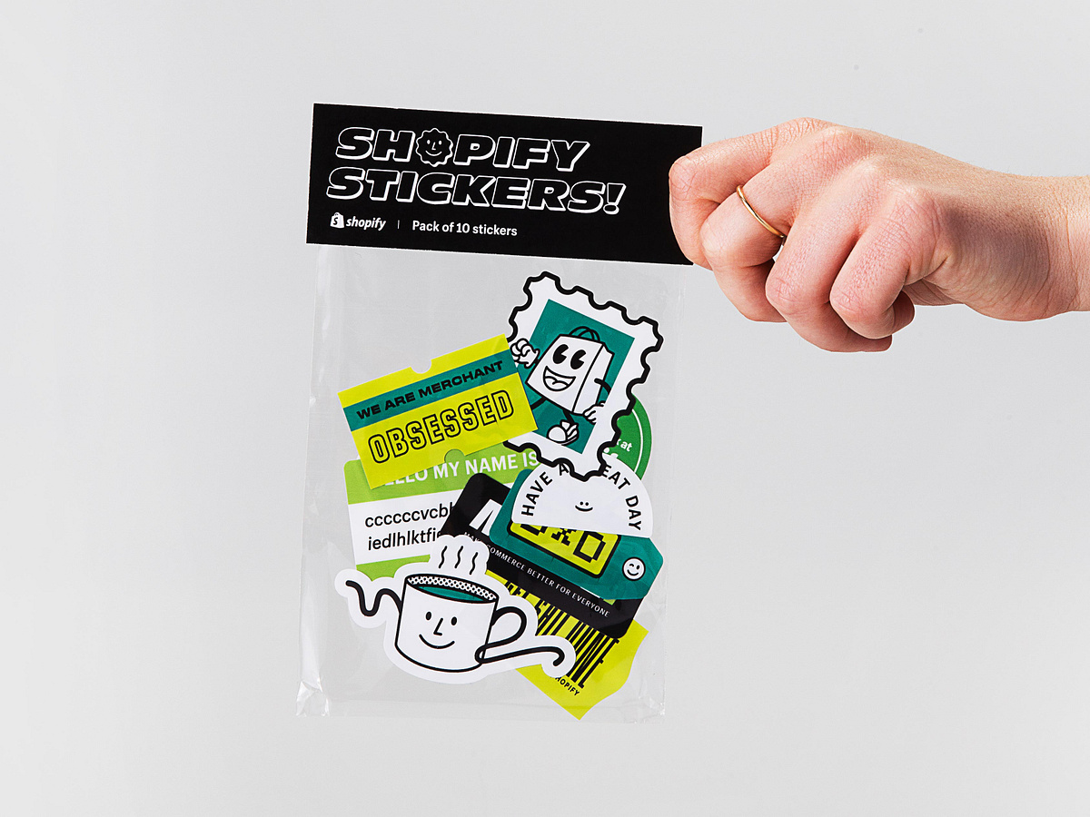 Shopify Sticker Packs by Marissa Korda for Shopify on Dribbble