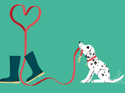 Health Benefits of Dogs dog editorial folioart health illustration nick radford