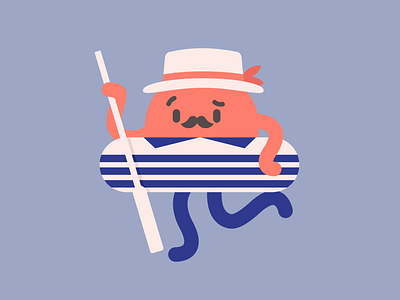 Hemisphere Noodleman - Gondola Guy children illustrations gondola illustration italy