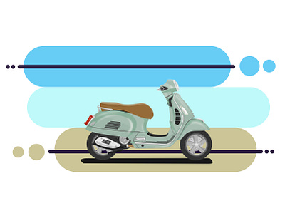 Transporte - Vespa design doodle illustration motocicle skecth transporting ui ux vector vector illustration vespa