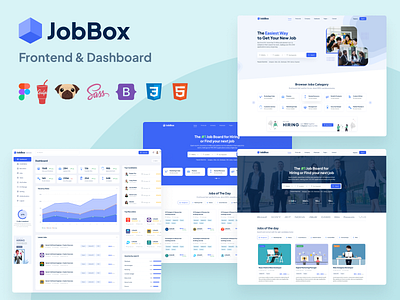 JobBox - Job Portal Template bootstrap 5 figma resume
