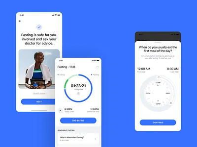 BetterMe Fasting mobile product design
