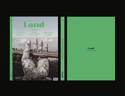 Land Magazine - Vietnam adobe indesing covermagazine graphic design typography