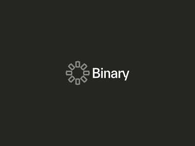 Binary Logo branding digital door key lock logo logotype minimal modern secure security