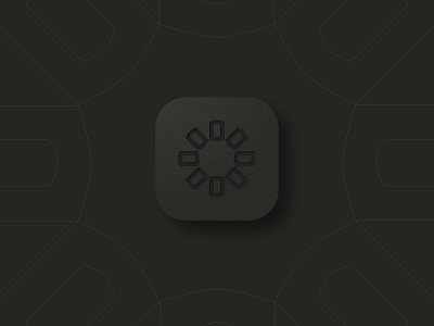 Binary App Icon app branding icon key lock logo minimal modern monogram security