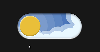 On/Off Toggle - Sun and Moon animation design