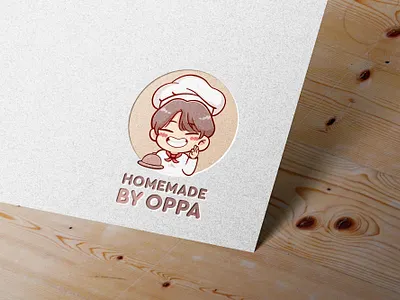 Cute boy kawaii chef mascot logo for home made food logo bakery logo boy cartoon character chef chef logo chibi cute design gourmet hand drawn home made illustration kawaii logo male man oppa restaurant logo