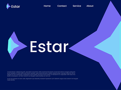 Estar Logo Design Identity + E Letter Logo abstract logo app icon brand designer brand identity branding and identity branding design flat letter logo logo logo design logo designer logo symbol logomaker logotype minimalist logo modern logo startup business typography vector visual identity