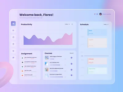 E-learning Dashboard assignment course e class education online ui