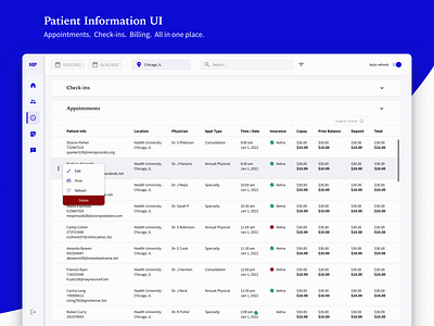 Patient Information UI clean design clean ui design material design modern simple simple clean interface simple design ui user interface ux