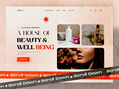 Miracle Beauty Website Design app best website design ecommerce fashion feminine figma mockup figma website header interaction design landing page light skincare trending ui web design web site webdesign