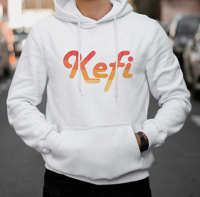 Logo Kefi design hoodie branding clothing logo