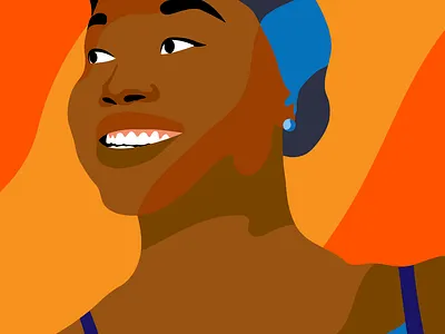 Faces in the Crowd X Simone Manuel adobe illustrator adobe photoshop design graphic design illustration illustrator olympics swimming usa vector