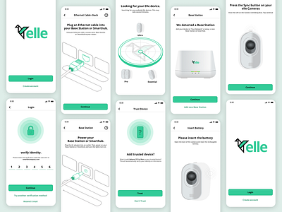 Home Security Cam Elle (Updates) app home illustration internet ios minimal mobile app design modern product design router security simple user experience user interaction user interface