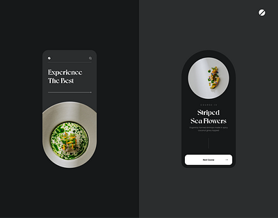 Exotic Restaurant app design app app design beautidul branding dark design dish food illustration logo luxury minimal mobile mobile app ui ux vector
