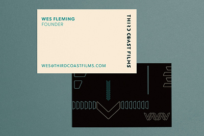 Third Coast Films // Business Card agency blue brand brand design branding design graphic design guidelines identity logo logo design production technical video yellow