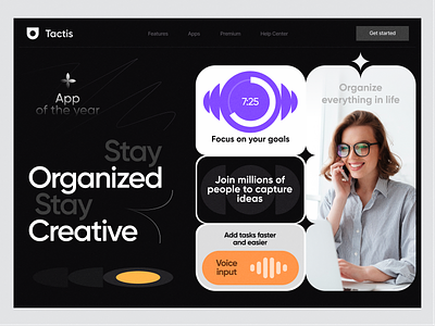 Tactis - website app appdesign brand branding business colors design digital graphic graphic design illustration inspiration landing minimalist trend trends ui uidesign web webdesign