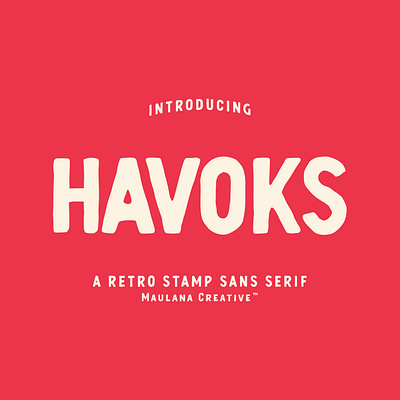 Havoks Stamp Sans Serif 3d animation branding design font fonts free font graphic design illustration logo motion graphics nostalgic sans sans serif ui