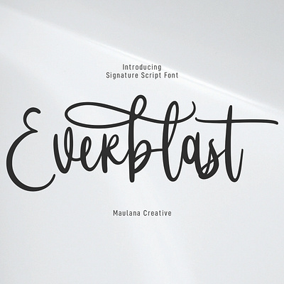 Everblast Calligraphy Script Font calligraphy free font handwritten maulanacreative script font