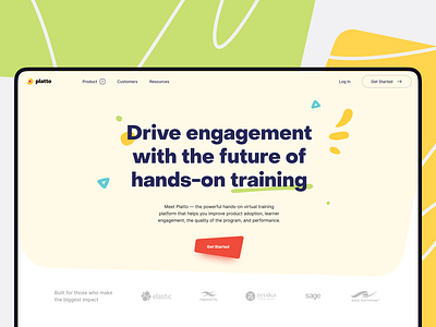 Virtual training platform colors design illustration interface logo minimal platform promo ui ux web website