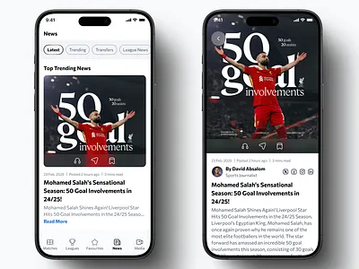 Crafting a Football App Experience Tailored for Fans - WIP design sports ui uidesign user user experience user interface userexperience userinterface ux uxdesign