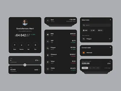 Crypto App – UX/UI Design Exploration app crypto design figma graphic design mobile product design ui ux vector webdesign