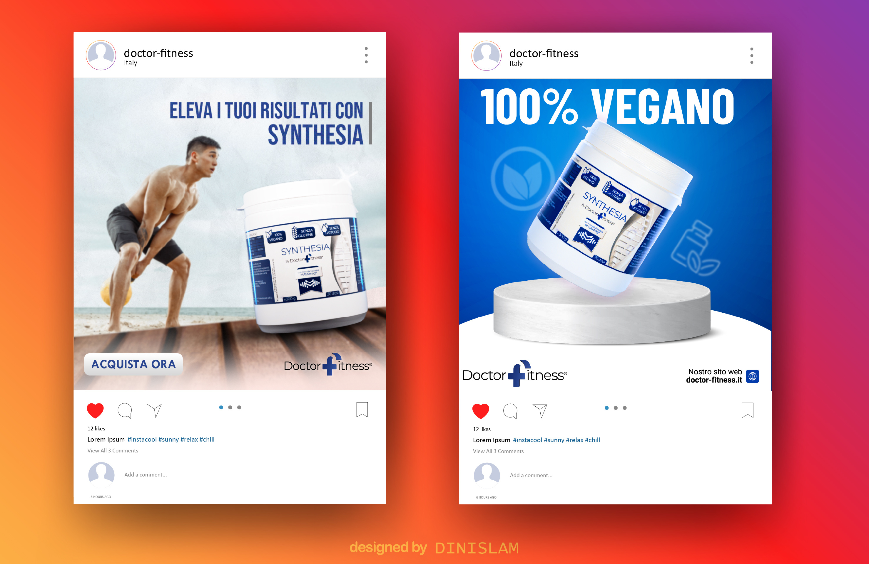 Example of Social media post design