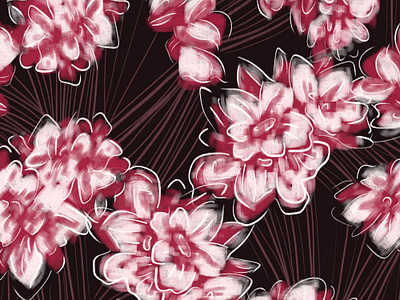 Pink Faded Sakura With Lines on Dark. Seamless pattern blossom bright cherry floral flower pattern pink sakura seamless white