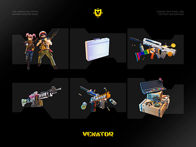 Venator – 3D Characters Animation Branding Design 3d animation 3d branding 3d designer 3d digital art 3d gaming logo 3d gaming room 3d graphic 3d mascot 3d motion graphics 3d web 3d website character animation crash game digital character female character game ui gaming dashboard gaming ui gaming website simple character