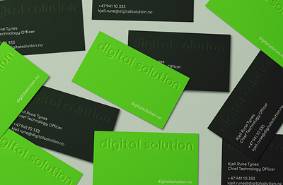 Digital Solution Business Cards branding business business card graphic design logo