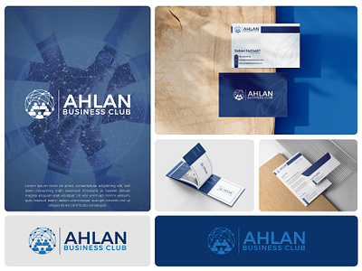 AHLAN BC, LOGO & BRANDING! brand identity design brand logo brand style guide branding business logo graphic design logo logo design logo maker network logo ui