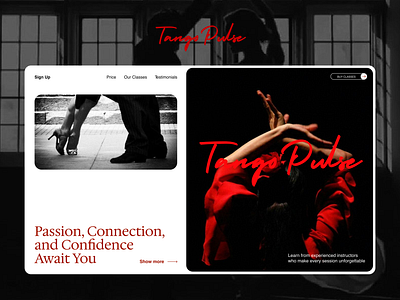 Dance School Website branding design figma first screen graphic design illustration minimalism minimalist tilda ui ux ux ui web design web page website