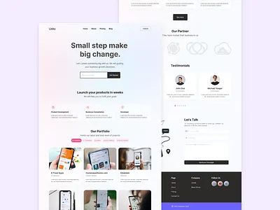 Landing Page Design aurora landing landing page page ui website