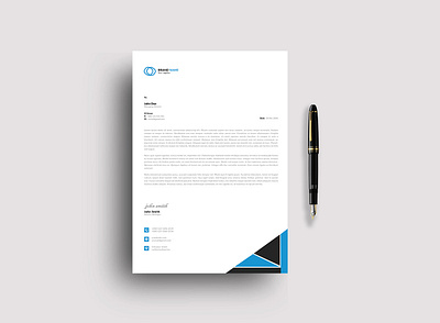 Letterhead Design For Recent Project banner branding corporate design creative design design graphic design illustration letterhead logo print typography ui