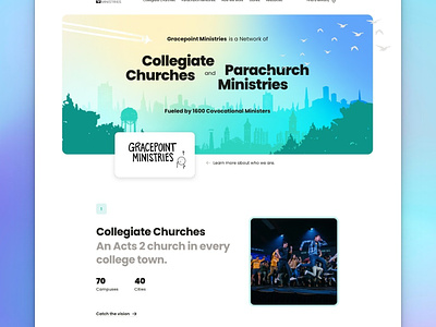 Gracepoint Ministries Church Website framer hero smooth website