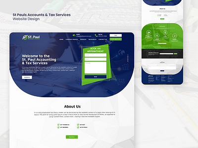 St Pauls Accounts and Tax Services Web Portal app application design application development branding front end design illustration logo mobile application ui ux web app website designdevelopment