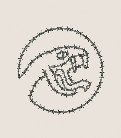 Reborn - Stickermule Poster Rebound barbed wire gara grain icon logo poster shadows snake the long lost disciple