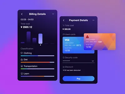Credit Card - Check out - #DAILYUI ：） check out credit card ui
