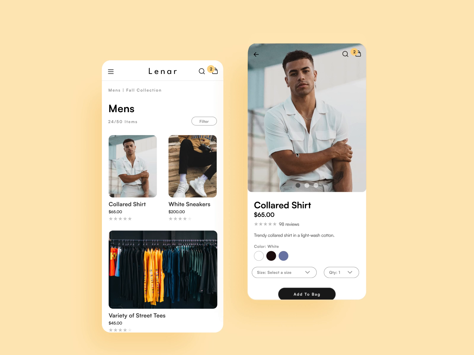 Men's Clothing App by Ashley Golladay on Dribbble