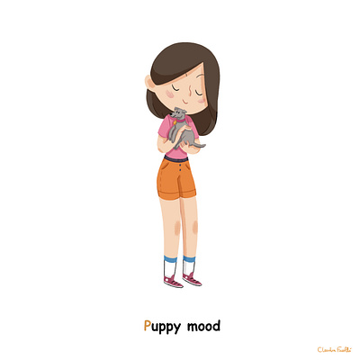 Puppy mood branding children book illustration design digital illustration illustration illustrations kids art kids illustration